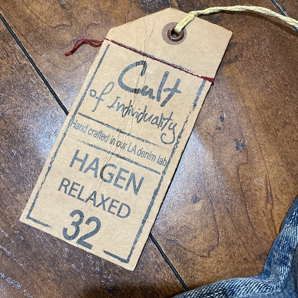 NWT Cult of Individuality Sample Hagen Relaxed Denim Jeans #C161 - Picture 6 of 10